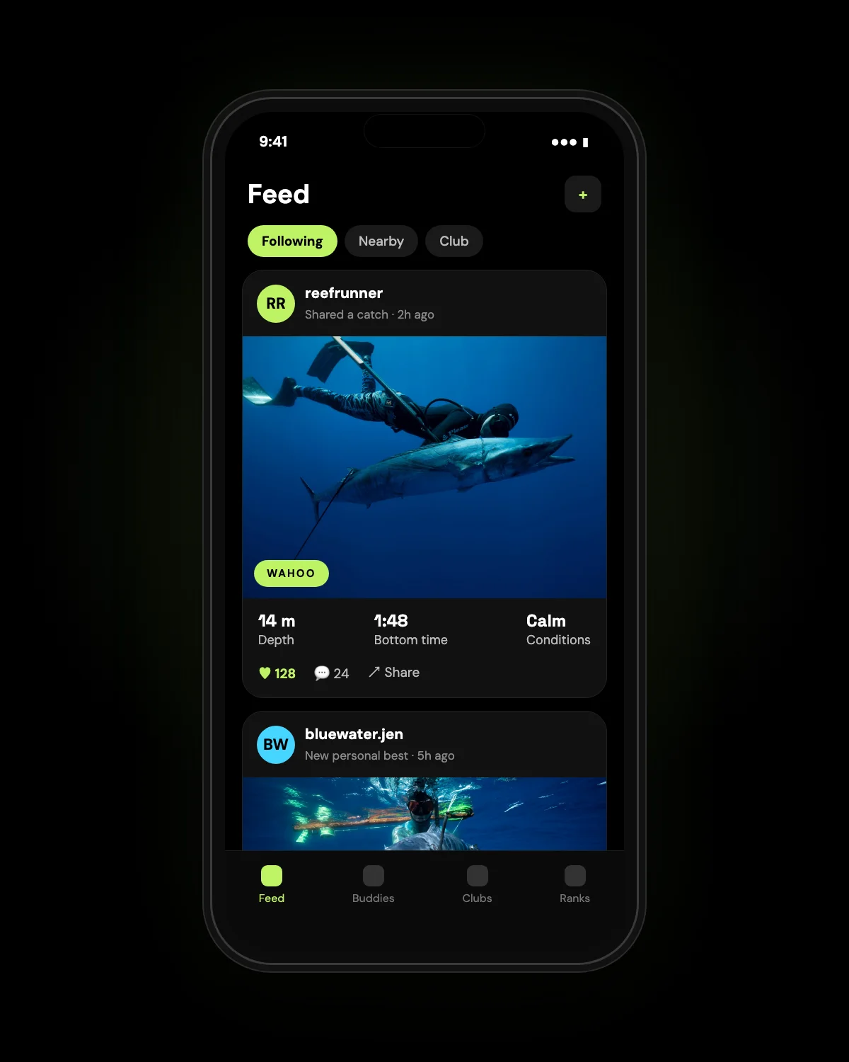 Catch feed (mockup)